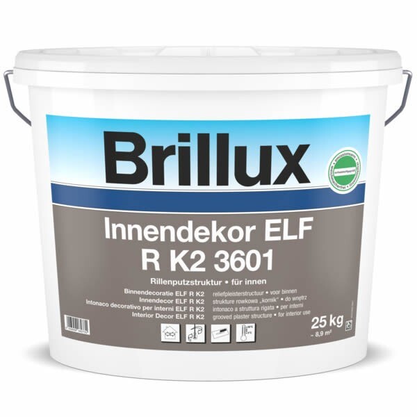 Brillux Innendekor ELF R K2 3601 Rillenputz für innen 25 KG 0095 weiß