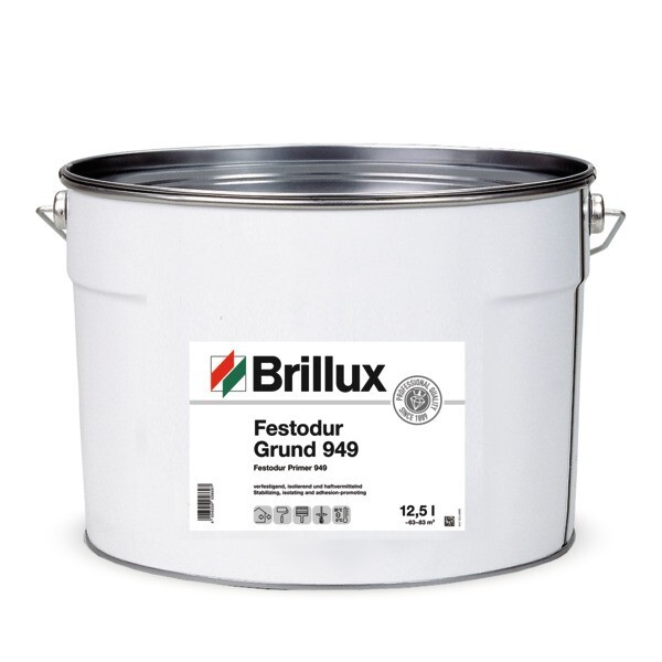 Brillux Festodur Grund 949 matt weiß 12.5 Ltr.