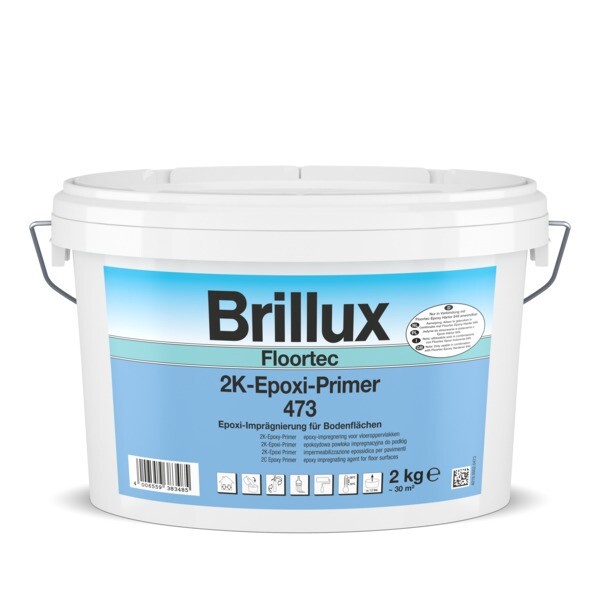 Brillux Floortec 2K-Epoxi-Primer 473 transparent 2 kg Eimer, Härter nicht enthalten, bitte sep. bestellen!
