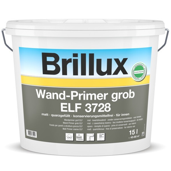 Brillux Wand-Primer grob ELF 3728 weiß 15 Ltr. Eimer