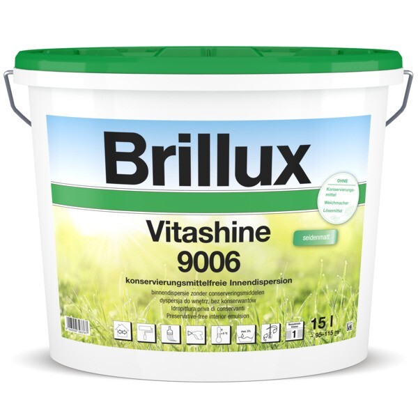 Brillux Vitashine 9006 seidenmatt 5 ltr - weiß