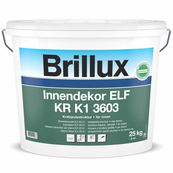 Brillux Innendekor ELF KR K1 3603 Kratzputz für innen 25 KG weiß