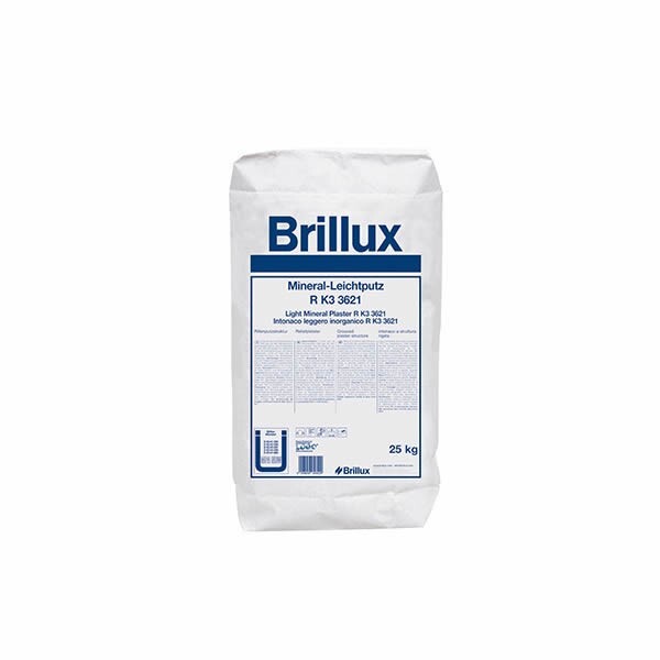 Brillux Mineral-Leichtputz R K3 3621 Rillenputz weiß für außen 25 KG 