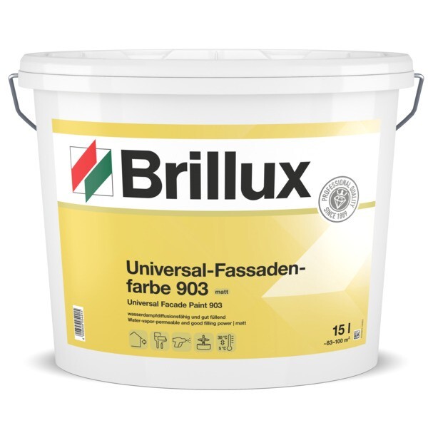 Brillux Universal-Fassadenfarbe 903 matt weiß | 1 Ltr.