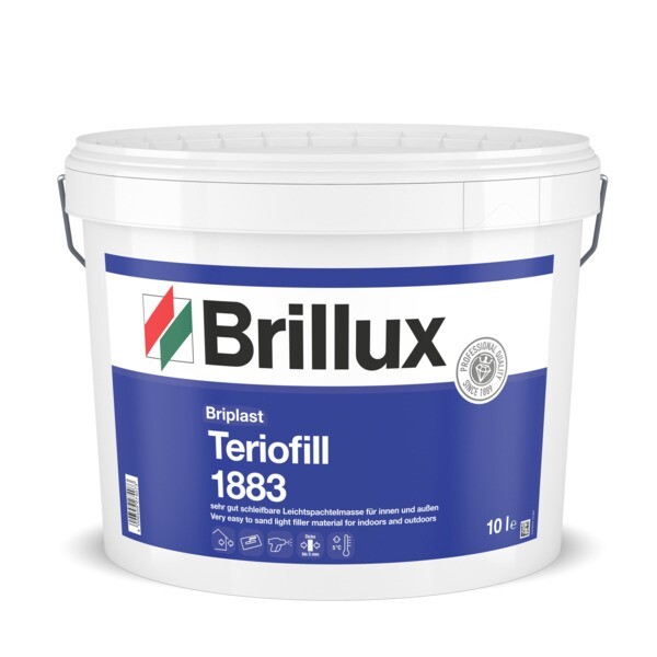 Brillux Briplast Teriofill 1883 grau für innen u. außen 10 Ltr. ehem. Fassaden-Spachtel
